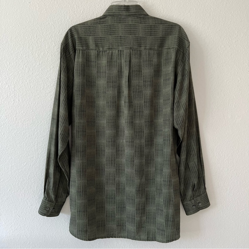 Georg Roth Green Button-Up Collared Top - Picture 3 of 7